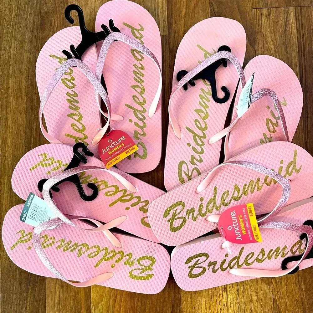 Bridesmaid flip flop lot